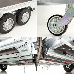 Unsinn Przyczepa do maszyn budowlanych UBA 160x306cm 3,5t | Rampy uchylne - obrazek 6