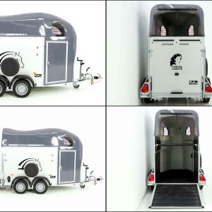 Cheval Liberte Przyczepa do koni GOLD One 1,5 | Zawieszenie Pullman | szara - obrazek 9