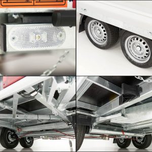 Przyczepa trójstronna wywrotka Vezeko VMDK35.4 | 210x400cm 3,5t | Platforma kiprowana - obrazek 9