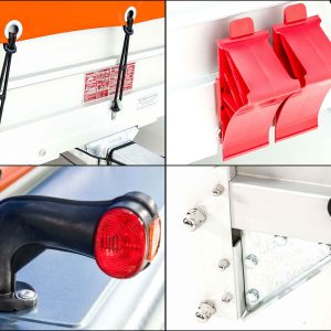 Przyczepa z plandeką 185x400cm 2600kg | Typ 10.26 | Wysoka plandeka 200cm - Pomarańczowa - obrazek 12