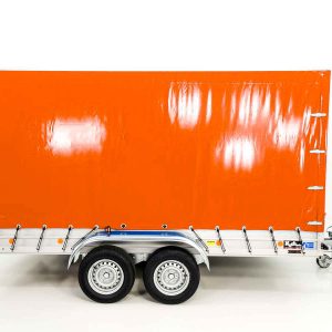 Przyczepa z plandeką 185x400cm 2600kg | Typ 10.26 | Wysoka plandeka 200cm - Pomarańczowa - obrazek 5