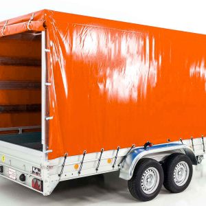 Przyczepa z plandeką 185x400cm 2600kg | Typ 10.26 | Wysoka plandeka 200cm - Pomarańczowa - obrazek 6