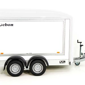 Debon przyczepa furgonowa C500 Sandwich 164x300cm wys:200cm 2,0t | Alu | Polybug | Drzwi | Biała - obrazek 8