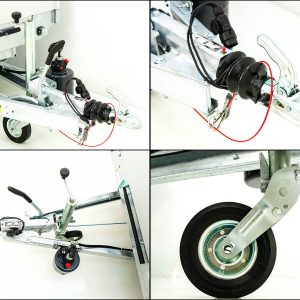 Eduard wywrotka tylna 150x256cm 1,35t | Ręczna pompa | Plandeka wysoka 160cm - obrazek 8