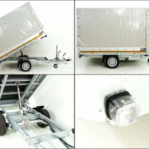 Eduard wywrotka tylna 150x256cm 1,35t | Ręczna pompa | Plandeka wysoka 160cm - obrazek 4