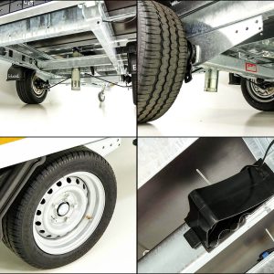 Eduard wywrotka tylna 150x256cm 1,35t | Ręczna pompa | Plandeka wysoka 160cm - obrazek 9