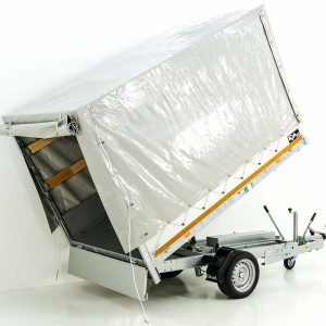 Eduard wywrotka tylna 150x256cm 1,8t | Pompa elektryczna + ręczna | Plandeka wysoka 160cm - obrazek 5