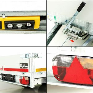 Eduard wywrotka tylna 160x311cm 2,7t | Pompa elektryczna + ręczna | Plandeka wysoka 160cm - obrazek 4