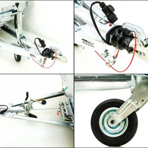 Eduard wywrotka tylna 160x311cm 2,7t | Pompa elektryczna + ręczna | Plandeka wysoka 160cm - obrazek 5