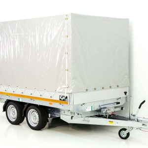 Eduard wywrotka tylna 160x311cm 2,7t | Pompa elektryczna + ręczna | Plandeka wysoka 160cm