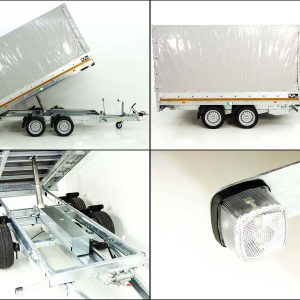 Eduard wywrotka tylna 160x311cm 2,7t | Pompa elektryczna + ręczna | Plandeka wysoka 160cm - obrazek 11