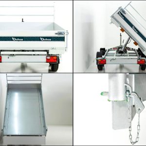 Debon Wywrotka trójstronna 180x306 2,6t | pompa elektryczna | rampy | podpory - obrazek 19