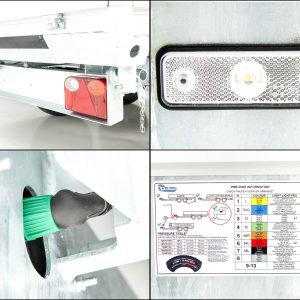 Debon Wywrotka trójstronna 180x306 2,6t | pompa elektryczna | rampy | podpory - obrazek 3