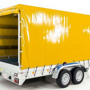 Przyczepa z plandeką 185x400cm 2600kg | Typ 10.26 | Wysoka plandeka 200cm - Żółta - obrazek 13