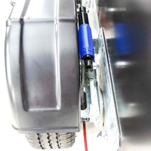 Vezeko przyczepa furgon opuszczana 157x344cm wys:210cm 2,7t | Drzwi | E-pompa | Czarna - obrazek 12