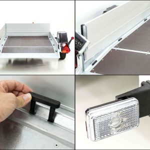 Vezeko Przyczepa opuszczana 127x246 cm 1,0 t | Nadstawka burtowa - obrazek 10