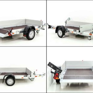 Vezeko Przyczepa opuszczana 127x246 cm 1,0 t | Nadstawka burtowa - obrazek 8