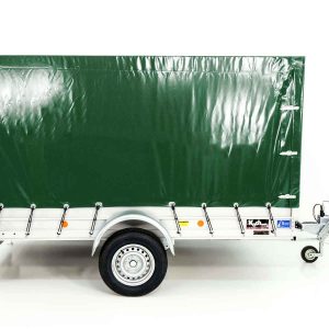 Przyczepa z plandeką 150x300cm 1300kg | Typ 7.13 | Wysoka plandeka 160cm - Zielona - obrazek 10