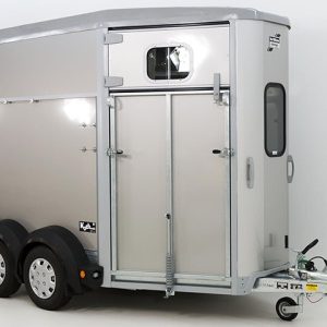 Ifor Williams Przyczepa do koni HB506 | Przednie wyjście | Klapodrzwi | srebrna - obrazek 10