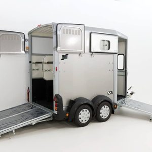 Ifor Williams Przyczepa do koni HB506 | Przednie wyjście | Klapodrzwi | srebrna - obrazek 12