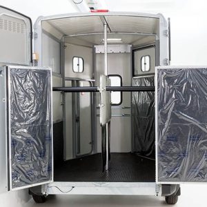 Ifor Williams Przyczepa do koni HB506 | Przednie wyjście | Klapodrzwi | srebrna - obrazek 13