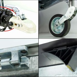 Debon wywrotka trójstronna 180x306cm 2,6t | Pompa elektryczna | Nadstawki burtowe - obrazek 8