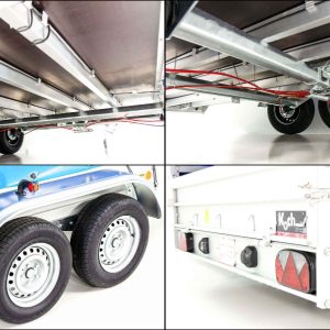 Przyczepa Koch z plandeką 185x400cm 2600kg | Typ 10.26 | Wysoka plandeka 200cm - Jasnoniebieska - obrazek 10