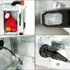 Ifor Williams Przyczepa do maszyn budowlanych GX105 HD 157x303 3,5t | Pojedyncze rampy | Podłoga aluminiowa - obrazek 6