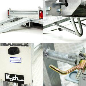 Ifor Williams Przyczepa do maszyn budowlanych GX105 HD 157x303 3,5t | Pojedyncze rampy | Podłoga aluminiowa - obrazek 3