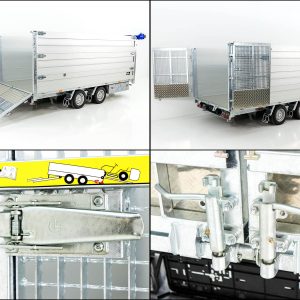 Przyczepa wywrotka tylna wielofunkcyjna Twintrailer TT35-35 3,5t | 192x352x140cm | Tandem - obrazek 4
