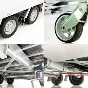 Przyczepa wywrotka tylna wielofunkcyjna Twintrailer TT35-35 3,5t | 192x352x140cm | Tandem - obrazek 7