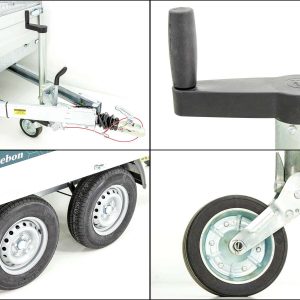 Debon wywrotka trójstronna 180x306cm 2,6t | Pompa elektryczna | Nadstawki siatkowe - obrazek 4