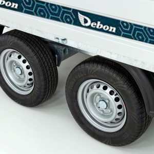 Debon wywrotka tylna 155x305cm 2,0t | Pompa elektryczna | Nadstawka siatkowa 60 cm | PROMOCJA - obrazek 3