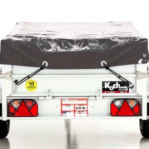 Przyczepa z plandeką 105x205cm 750kg | Typ U2 | Plandeka płaska Profi antracyt - obrazek 3