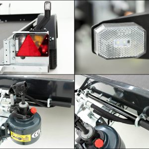 Unsinn Przyczepa opuszczana AS 1426- 155x260 cm 1,4 t - obrazek 3