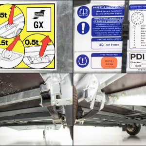 Ifor Williams Przyczepa do maszyn budowlanych GX105 157x303 2,7t | Rampa najazdowa | Nadstawka siatkowa - obrazek 6
