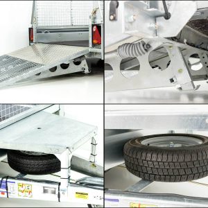 Ifor Williams Przyczepa do maszyn budowlanych GX105 157x303 2,7t | Rampa najazdowa | Nadstawka siatkowa - obrazek 15