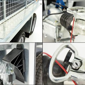 Ifor Williams Przyczepa do maszyn budowlanych GX105 157x303 2,7t | Rampa najazdowa | Nadstawka siatkowa - obrazek 4