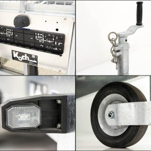 Ifor Williams Przyczepa do maszyn budowlanych GX105 157x303 2,7t | Rampa najazdowa | Nadstawka siatkowa - obrazek 5