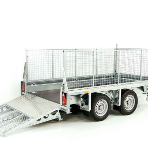 Ifor Williams Przyczepa do maszyn budowlanych GX105 157x303 2,7t | Rampa najazdowa | Nadstawka siatkowa - obrazek 7