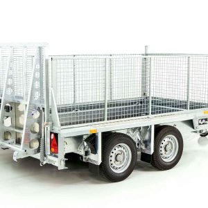 Ifor Williams Przyczepa do maszyn budowlanych GX105 157x303 2,7t | Rampa najazdowa | Nadstawka siatkowa - obrazek 8