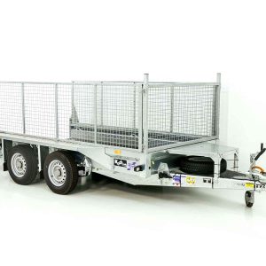 Ifor Williams Przyczepa do maszyn budowlanych GX105 157x303 2,7t | Rampa najazdowa | Nadstawka siatkowa