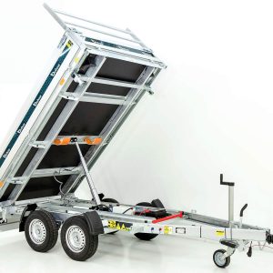 Debon wywrotka trójstronna 180x306cm 2,6t | Pompa elektryczna | Rampy | Stopy podporowe - obrazek 12