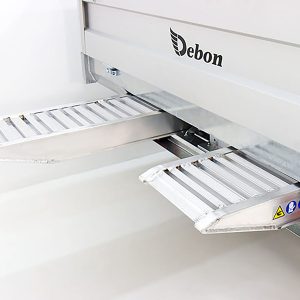 Debon wywrotka trójstronna 180x306cm 2,6t | Pompa elektryczna | Rampy | Stopy podporowe - obrazek 16