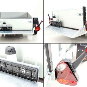 Vezeko Przyczepa opuszczana 127x246 cm 750 kg | Nadstawka burtowa - obrazek 7