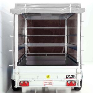 Przyczepa z plandeką 150x350cm 2600kg | Typ 8.26 | Wysoka plandeka 180cm - Srebrna - obrazek 7