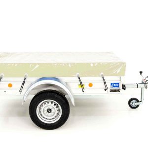 Przyczepa z plandeką 105x205cm 750kg | Typ U2 | Plandeka płaska Profi Beż Elfenbein - obrazek 13