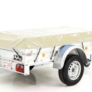 Przyczepa z plandeką 105x205cm 750kg | Typ U2 | Plandeka płaska Profi Beż Elfenbein - obrazek 14