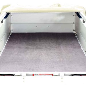 Przyczepa z plandeką 105x205cm 750kg | Typ U2 | Plandeka płaska Profi Beż Elfenbein - obrazek 3