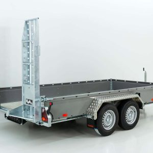 Vezeko Przyczepa do maszyn budowlanych BA 190x390 cm 3,5t | szara | Rampy uchylne | SB - obrazek 14